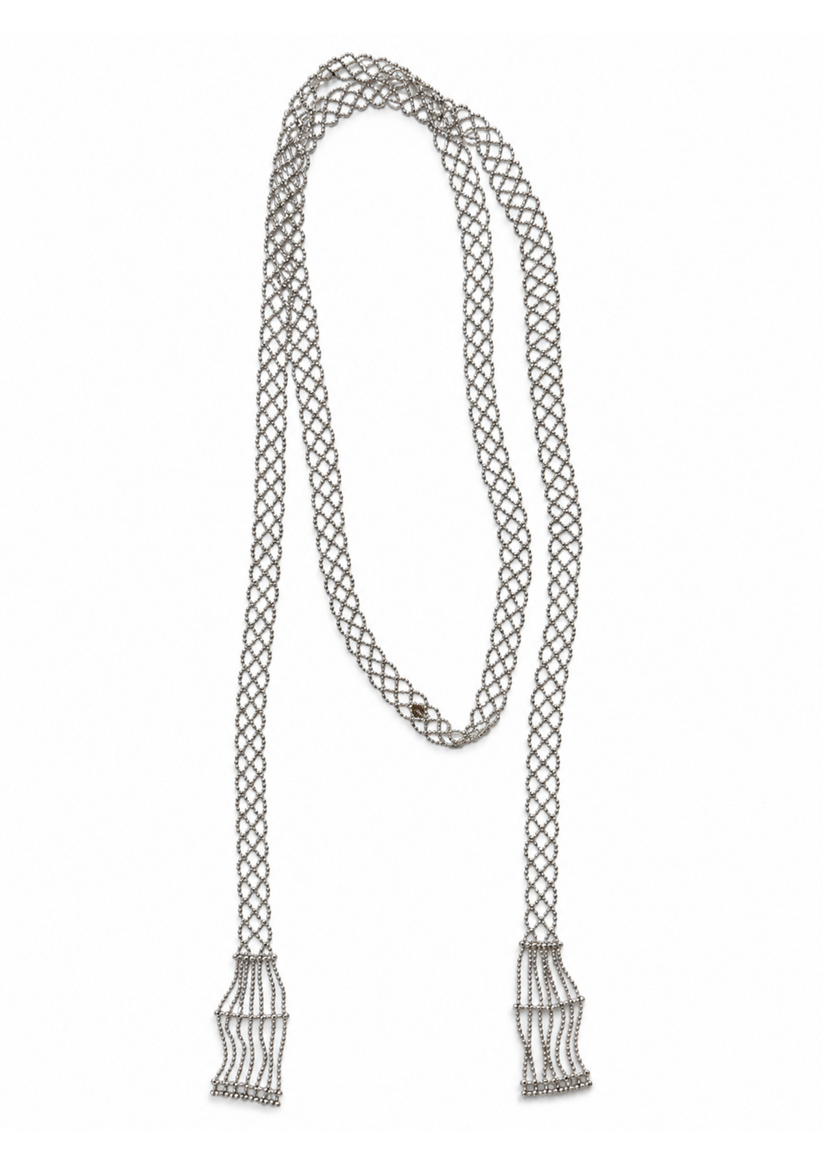 Filigree Knot Necklace in Sterling Silver