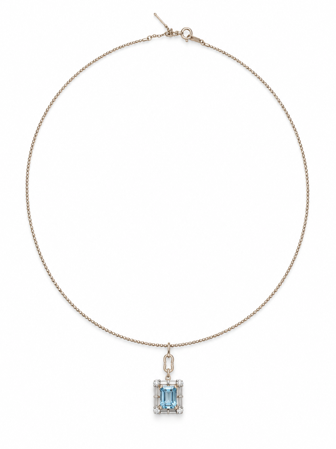 Logo Knot Square Colour Choker in 18K Gold