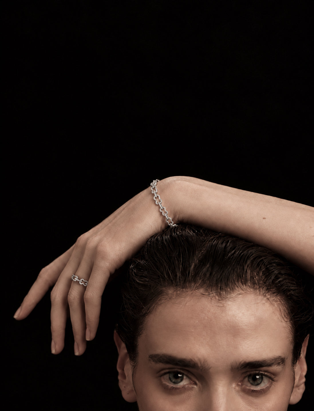 Logo Knot Ring in Sterling Silver