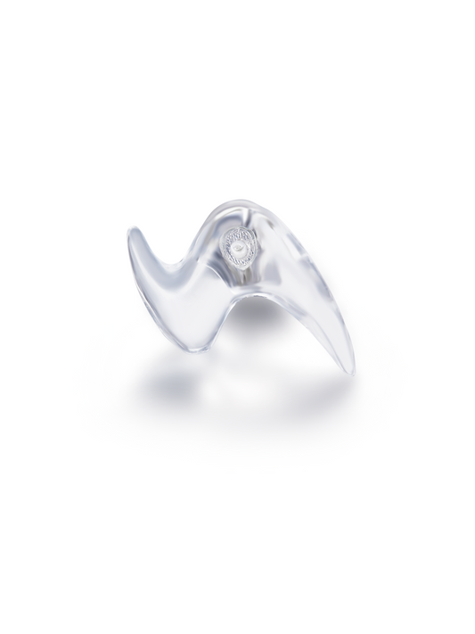 Clear Quartz Stud Earrings in Sterling Silver