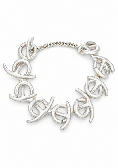 OT Fishtail Necklace in Sterling Silver