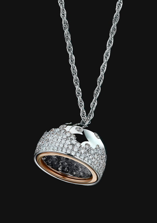 Vessel Necklace — Black Sapphire in 18K Gold