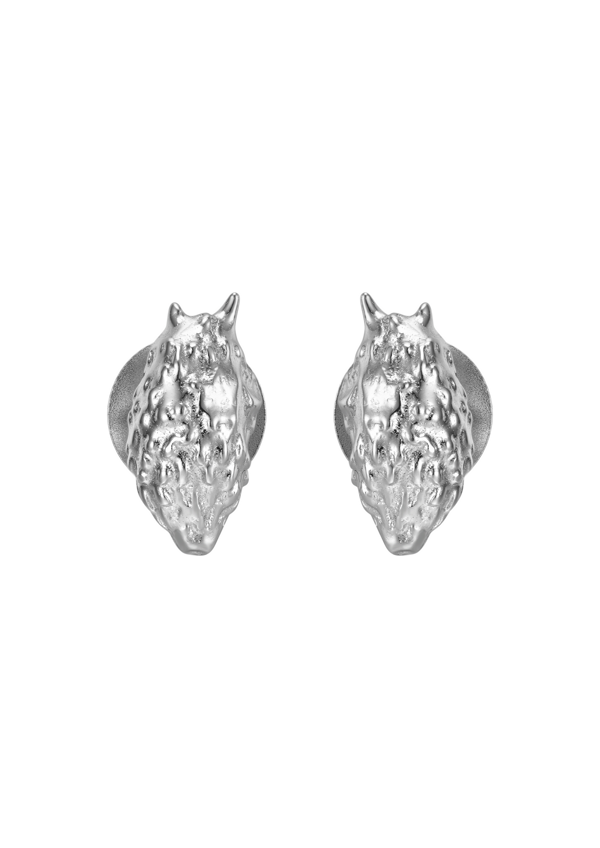 Cocoon Stud Earrings in Sterling Silver