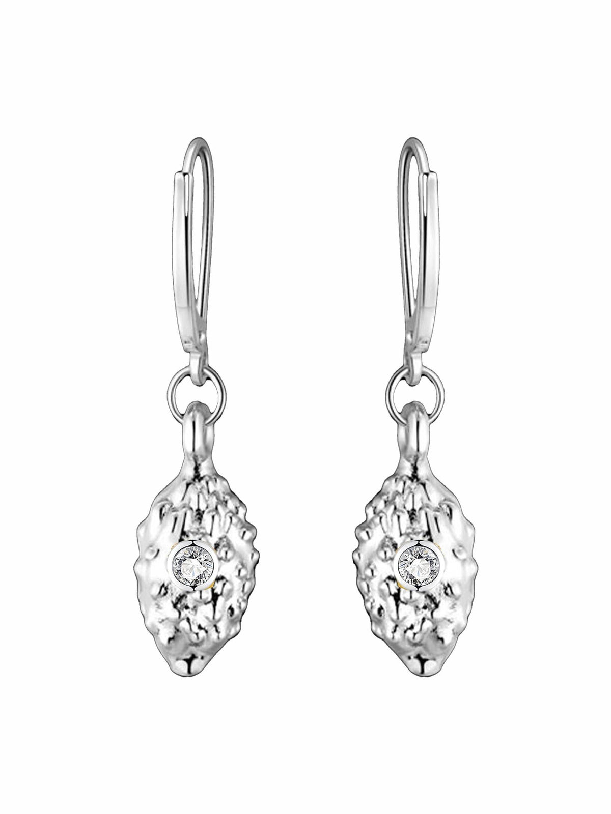 Cocoon Hoop Earrings in Sterling Silver