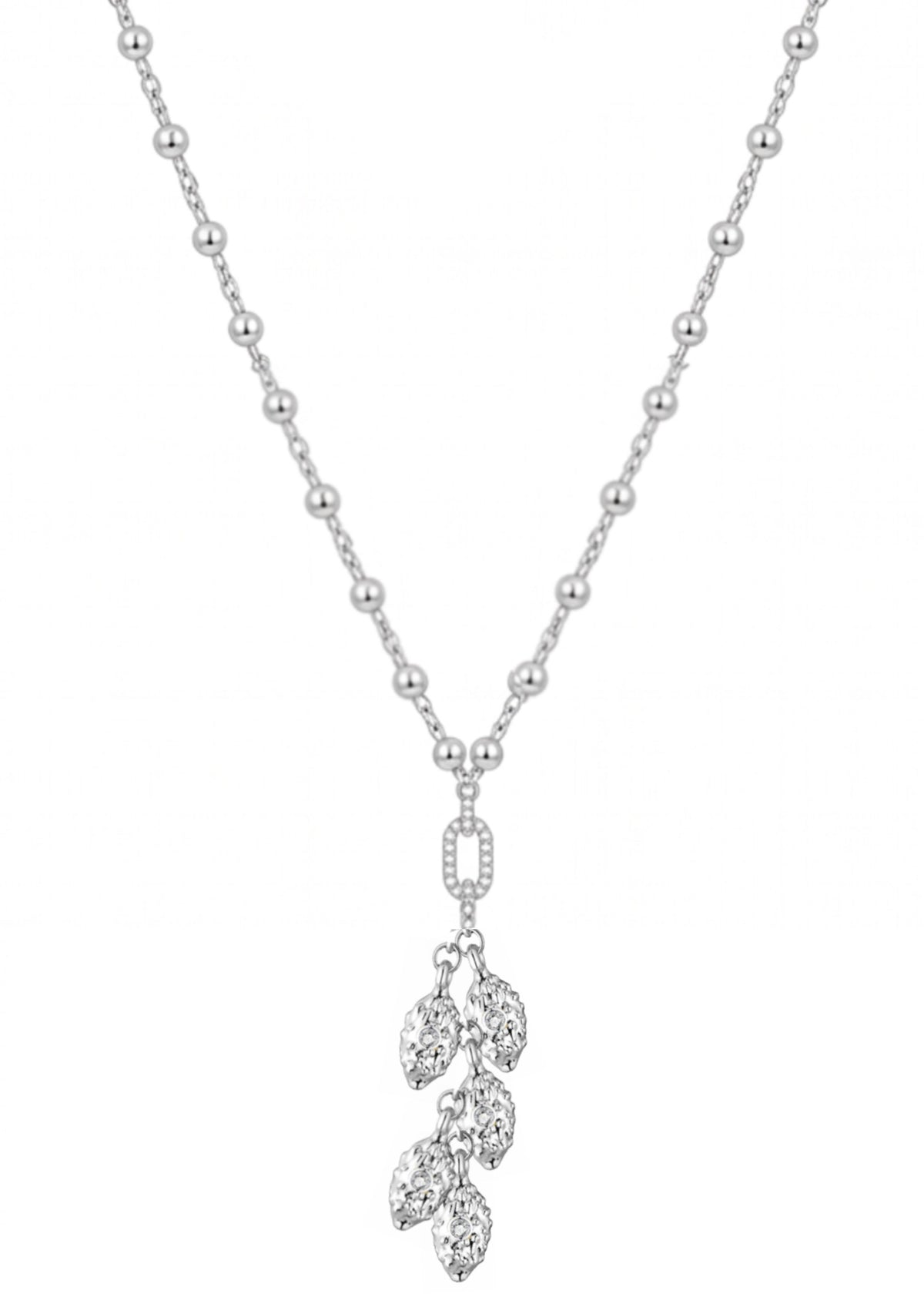 Five Cocoon Necklace in Sterling Silver