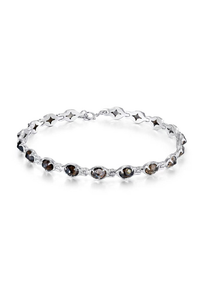 Clear Quartz Urchin Cluster Necklace in Sterling Silver