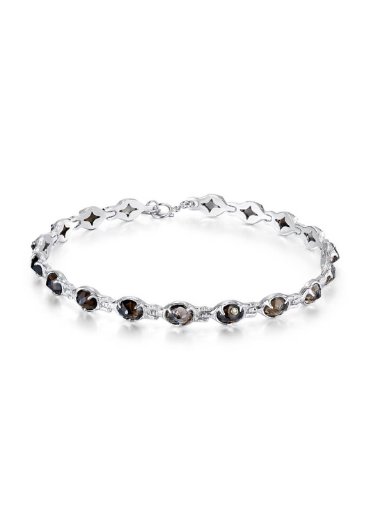 Clear Quartz Urchin Cluster Necklace in Sterling Silver
