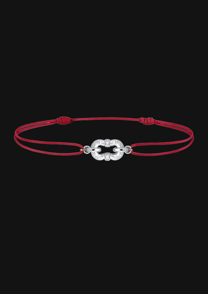 Logo Knot Cord Bracelet in 18K Gold