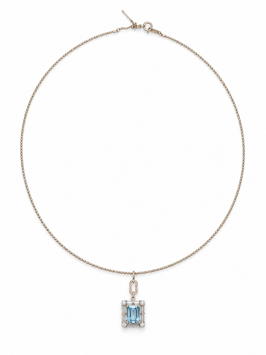 Logo Knot Square Colour Choker in 18K Gold
