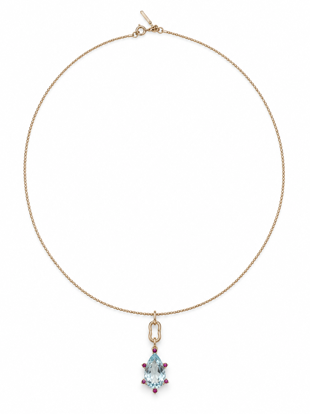 Logo Knot Colour Choker 07 in 18K Gold