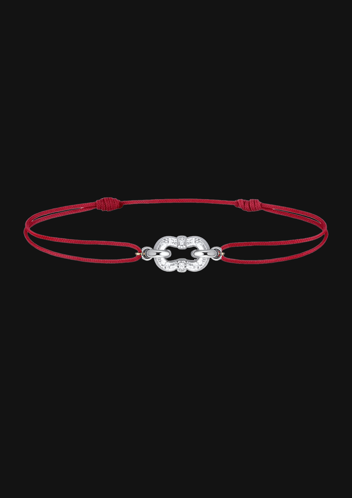 Logo Knot Cord Bracelet in 18K Gold