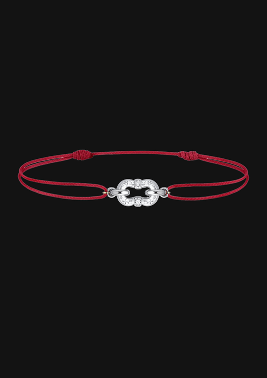 Logo Knot Cord Bracelet in 18K Gold