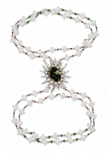 Sun Body Chain in Sterling Silver