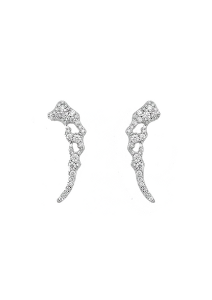 Shell Stud Earrings 01 in 18K Gold