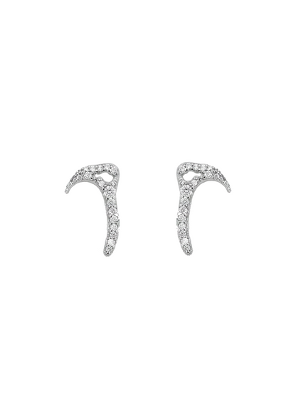 Shell Stud Earrings 02 in 18K Gold