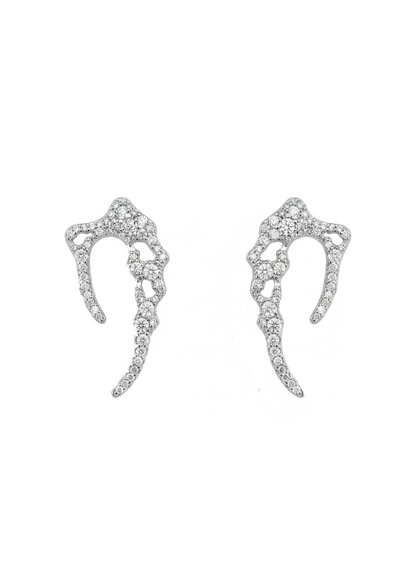 Shell Stud Earrings 03 in 18K Gold