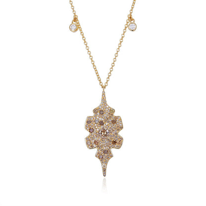 Coral Reef Diamond Necklace in 18K Gold