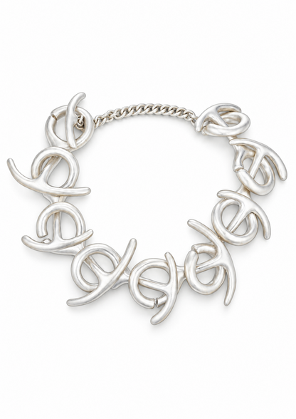OT Fishtail Necklace in Sterling Silver white background cover